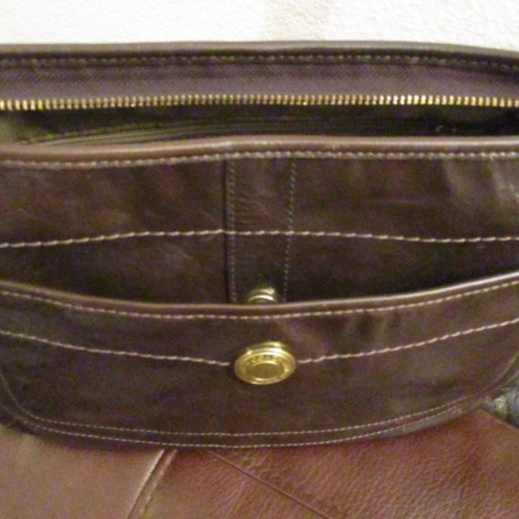 Coach shoulder bag brown patent leather - Picture 4 of 9